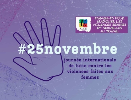 le 23 novembre : Contre les violences sexistes et sexuelles!