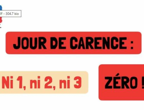 Ni 1, ni 2, ni 3, 0 jour de carence!