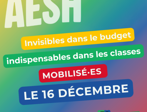 AESH : Pour un véritable statut de catégorie B !