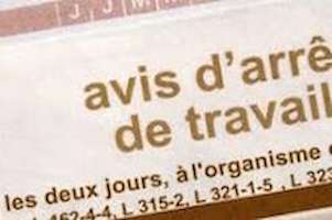 Avis d'arrêt maladie