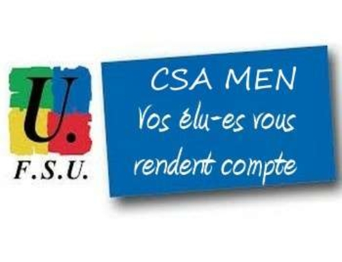 Déclaration au CSA MEN du 26 janvier 2026