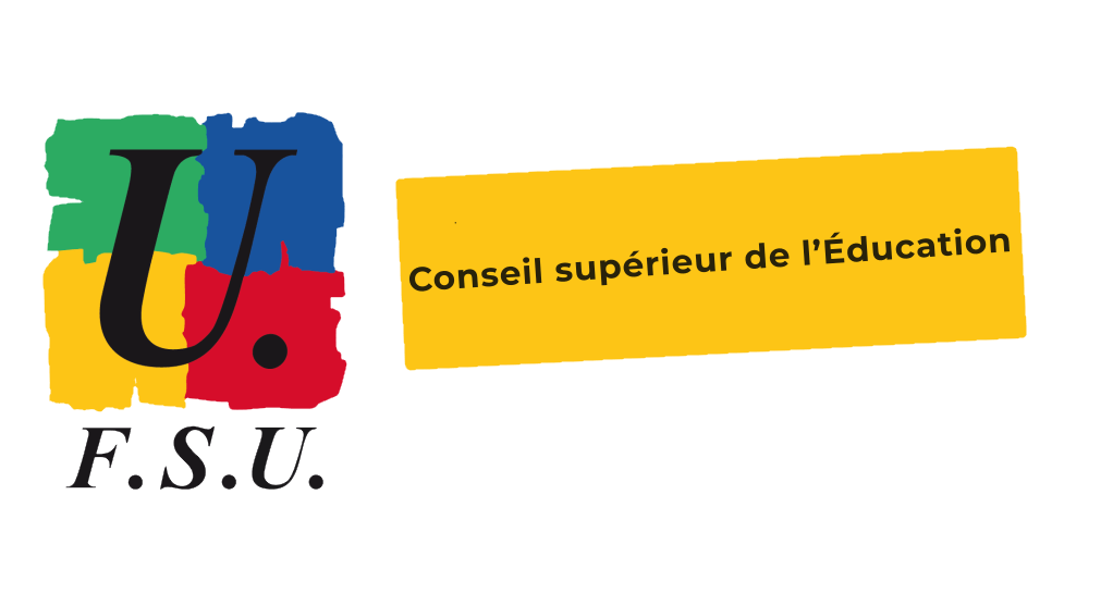 FSU conseil supérieur de l'éducation