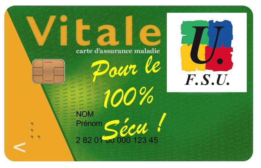 carte vitale FSU 100% sécu