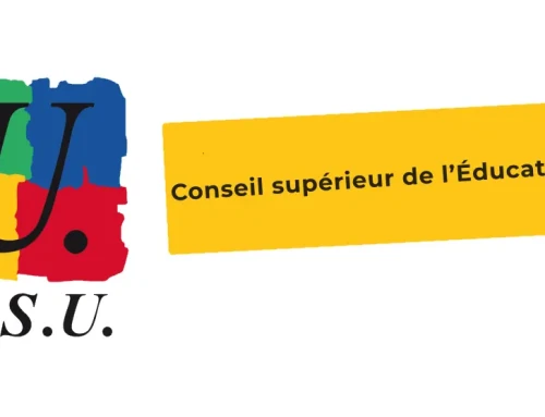 Déclaration de la FSU au Conseil supérieur de l’éducation