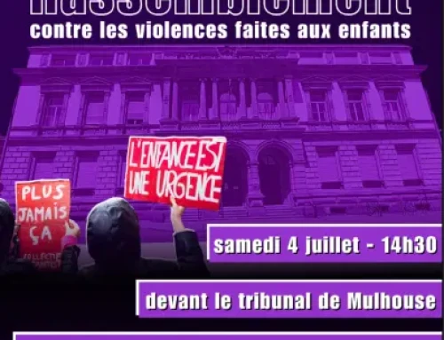 4 juillet 2026 : Rassemblement contre les violences faites aux enfants – Mulhouse à 14h30 !